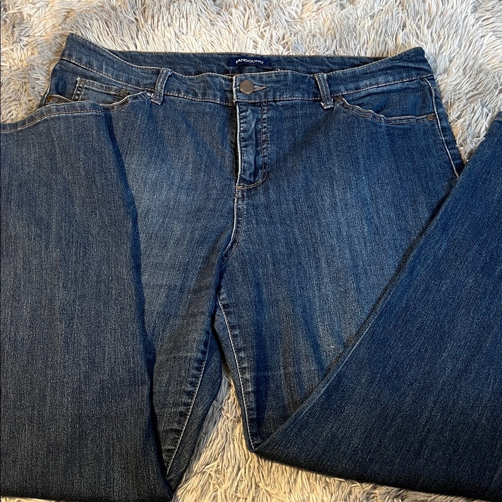 Bandolino Women's Straight Leg Blue Jeans